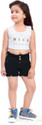 D-BIRD Short For Girls Casual Solid Denim (Black, Pack of 1)