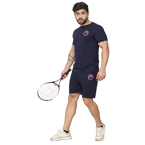D-GREEN Mens Basic Solid Cotton Round Neck