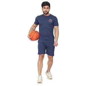 D-GREEN Mens Basic Solid Cotton Round Neck