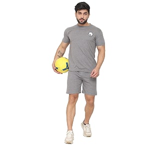 D-GREEN Mens Basic Solid Cotton Round Neck