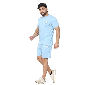 D-GREEN Mens Basic Solid Cotton Round Neck