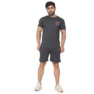 D-GREEN Mens Basic Solid Cotton Round Neck