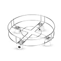 D.k 11 Stainless Steel LPG Cylinder Trolley with 4 Wheels Unbreakable Movable Cylinder Stand (Pack of 1)