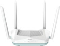 D-Link R15 AX1500 Eagle PRO AI Dual-Band Smart Router 1500 Mbps Wireless Router Wireless Router 5 GHz 1500 Mbps Wifi Speed Dual Band External Antenna Ethernet (Cable Broadband) (White)