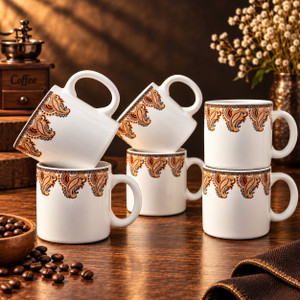 DMaiolica Pack of 6 Ceramic Bone China