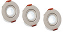 DMak 3 Watt Round White Aluminium Spot