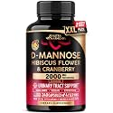D-Mannose 2000mg w/ Cranberry &amp; Hibiscus - Urinary Tract Health - 240 Caps