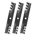 D140 Blades Compatible with John Dee re 48 inch Mower, GY20852 Mower Blades Replaces for GX21784 AM137757 AM141035, E160 E170 D155 E140 LA145 LA130 Z255 Z355E S170, 3 Pack