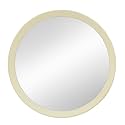 D20x1.5 Transitional Decor Style Mango Wood Wall Mirror Wall Decor with e of Solid Mango Wood for Bathroom,Entryway Console Lean Against Wall