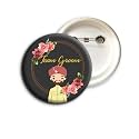 D2C Plastic Pin bride and groom badges