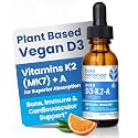 D3 K2 A Liquid Vitamin Drops, Vegan, Bone & Immune Support, 60 Serving
