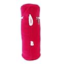 Soft Plush Stretchable Baby Feeding Bottle Cover Easy to Hold Strap and Zip | Suitable for 130 ML-250 ML Feeding Bottle-Orange-Dark Red