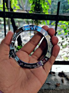 DA CREATIONS Stainless Steel Silver Silver Kada
