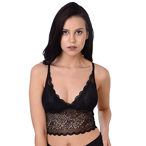 Da Intimo Solid Non-Wired Lightly Padded Bralette