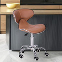 Da URBAN Horse Beige Wheel | Revolving | Height Adjustable | Kitchen/ Chair Leatherette Bar Chair (Finish Color - Beige, DIY(Do-It-Yourself))