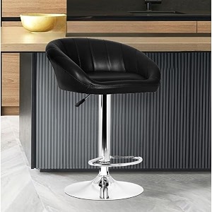 da urban mini plain height adjustable amp revolving bar stoolkitchen chair black 1 pc