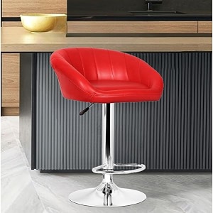 da urban mini height adjustable amp revolving bar stoolkitchen chair red 1 pc
