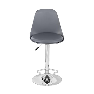 da urban valure height adjustable amp revolving bar stool grey