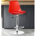 Da URBAN® Valure Height Adjustable & Revolving Bar Stool/Kitchen Chair/Cafetaria Chair Red (1 Pc)