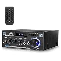 Daakro AK45 Amplifier Stereo Receiver Bluetooth 5.0 Power Amp 2 Channel 300W Home Audio Amplifier w/USB/SD Card/BT/Mic Input for Home/Garage/Ceiling/Passive Speaker Theater System