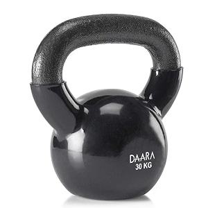 daara vinyl kettlebell black series premium half coating vinyl kettlebell 2kg to 48kg proudly made in india 30 kg 6613 lbs
