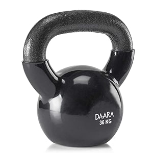 daara vinyl kettlebell black series premium half coating vinyl kettlebell 2kg to 48kg proudly made in india 36 kg 7986 lbs
