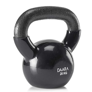 daara vinyl kettlebell black series premium half coating vinyl kettlebell 2kg to 48kg proudly made in india 28 kg 6172 lbs