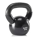 DAARA Vinyl Kettlebell (Black Series Premium Half Coating Vinyl Kettlebell 2KG to 48KG Proudly Made in India) (32 KG (70.54 LBS))