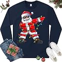 Dabbing Santa Christmas Red Lights T-Shirt for Men, Boys, Girls and Kids, Funny Dad Boyfriend Son