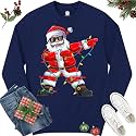 Dabbing Santa Christmas Red Lights T-Shirt for Men, Boys, Girls and Kids, Funny Dad Boyfriend Son