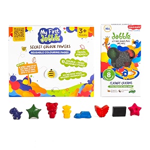 dabble colouring pages for toddlers and kids  paint amp wipe set for kids  animal painting sheets  story-inspired scenes  art amp craft activity  preschool birthday return gift  ages 3