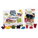 dabble My First Swingin’ Jungle Adventure+Crayons Combo | Stickers Art Reusable Story Card Set for Kids | 8 Unique Child-Grip Crayon Shapes | DIY Creative Activity Kit, For 1.5+ years