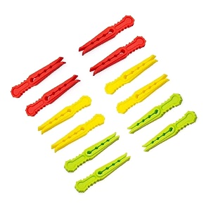 dabster non slip clothes hanger hanging hooks food clip pouch sealer 12 pack