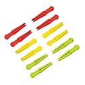 Dabster Non Slip Clothes Hanger Hanging Hooks Food Clip Pouch Sealer 12 Pack