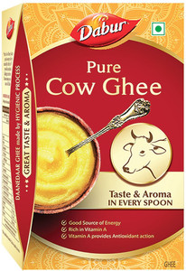 dabur pure cow rich aroma everyday cooking  frying ghee tetrapack 900 ml