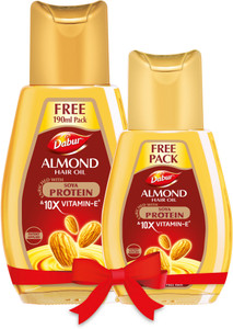 dabur almond 200ml-promomt hair oil 700 ml