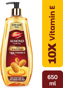dabur damage protection almomd hair oil 650 ml