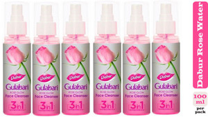 dabur gulabari rose water for glowing skin men  women 600 ml