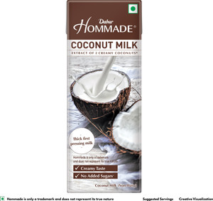 dabur hommade coconut milk  ready to use  smooth  creamy