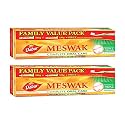 Dabur Meswak Complete Oral Care Toothpaste with Toothbrush - 600g (300gx2, Pack of 2) | For Tooth Decay Prevention, Stain Removal, Cavity Protection, Tartar Control, Gum Protection, Plaque Removal, Anti-Bacterial