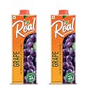 DABUR Real Grape Fruit Juice 1L Rich In Vitamin C No Added Preservatives, No Artificial Colors &amp; Flavours Goodness Of Best Fruits Daily Dose Of Fruit Nutrition Tasty, Refreshing &amp; Energising Drink