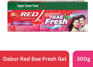 dabur red bae fresh gel anti-cavity  plaque toothpaste 300 g pack of 2