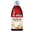 DABUR Red Pulling Oil : Ayurvedic Mouthwash Kavala Gandusha Therapy | Oil Pulling For Oral Detox For Teeth And Gums, Liquid, 195Ml
