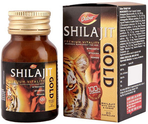 dabur shilalit shilajit with gold and kesar
