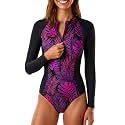 Daci Women One Piece Long Sleeve Swimsuits