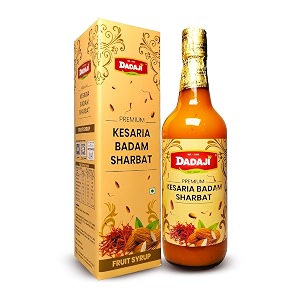 dadaji kesaria badam syrup  750ml  mixer for kesaria badam mocktails cocktails drinks amp juices  summer sharbat