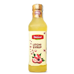 dadaji litchi syrup  1ltr  mixer for litchi mocktails cocktails drinks amp juices  summer sharbat