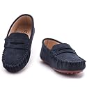 DADAWEN Kids' Soft Suede Slip On Loafers