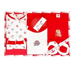 daddy - g new born unisex baby39s gift set -13 pieces red