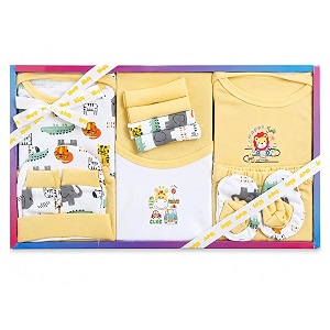 daddy - g new born unisex baby39s gift set -13 pieces yellow